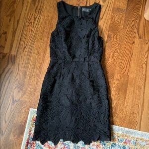 ASTR black floral dress